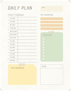 Image result for Daily Plan