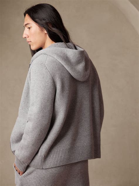 Enna Merino-Cashmere Hoodie Sweater | Banana Republic