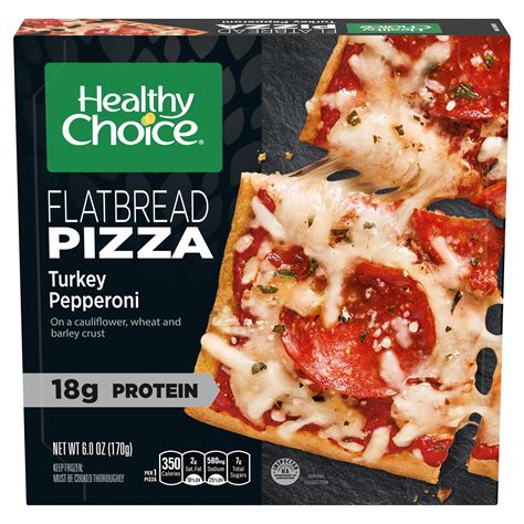 Healthy Choice 18g Protein Cauliflower Frozen Flatbread Pizza - Turkey ...