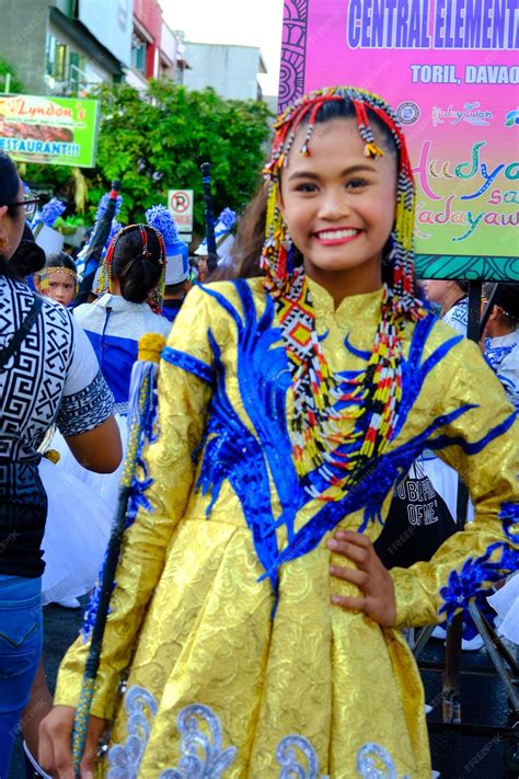 Premium Photo | A closeup face Filipino wearing a tribal outfit while ...