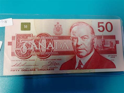6 X Canadian Bills, $2 1986, $5 1986. $10 1989, $20 1991, $50 1988 ...