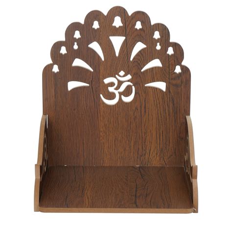 Om with Bells Design Laminated Wood Pooja Temple/Mandir - eCraftIndia ...