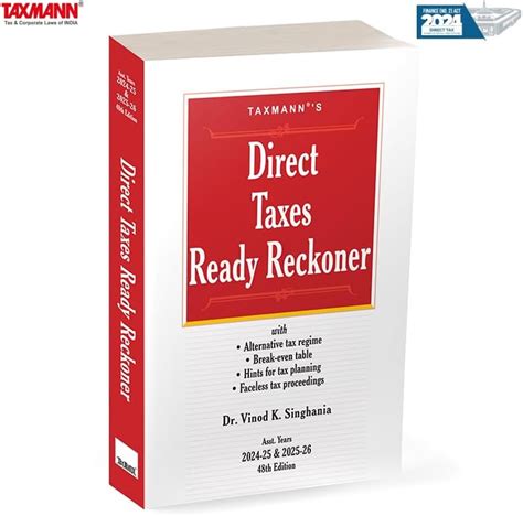 Taxmann's Direct Taxes Ready Reckoner Income-tax Reference Guide