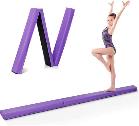 PRZL 9ft Folding Gymnastics Balance Beam Low Floor Balance Beam Bar ...