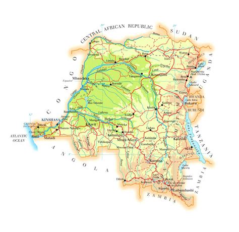 Maps of Congo Democratic Republic (Zaire) | Map Library | Maps of the World