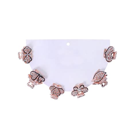 Golden Hair Clutcher | Stylish Hair Claw Clip For Women/Girls | 6 Pcs ...