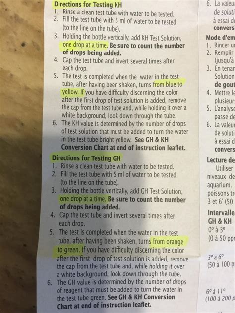 Image result for API Test Kit Colour Chart