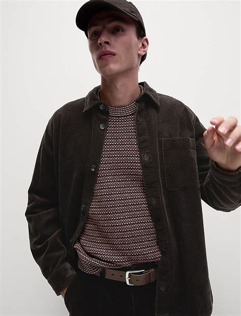 Buy Pure Cotton Corduroy Overshirt at Marks & Spencer