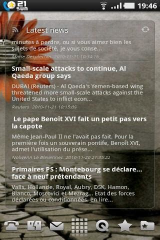 Image result for Scrollable Android News Widget