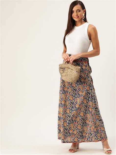 BLUE KALAMKARI SKIRT