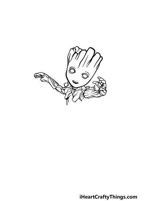 Image result for Step by Step Drawing Baby Groot