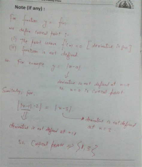 60 points. The critical points of the given equation is (1 and 3) or ...