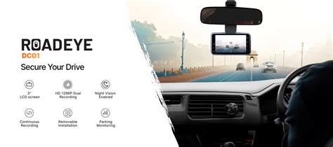 Roadeye Dashcam for Cars | Full HD 1080P | WiFi & APP
