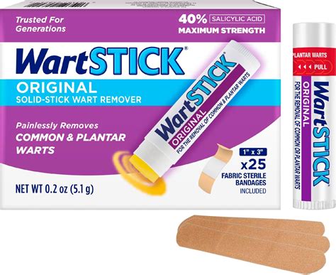 Amazon.com: WartStick Solid-Stick Wart Remover Kit - : Health & Household