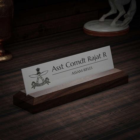 Excelus Office Desk Name Plate - Assam Rifles (AR) – Housenama