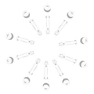 ATORSE® Plastic Pool Joint Pins & Rubber Seals for Intex Metal Frame ...