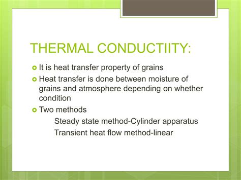 Thermal properties of grain | PPTX
