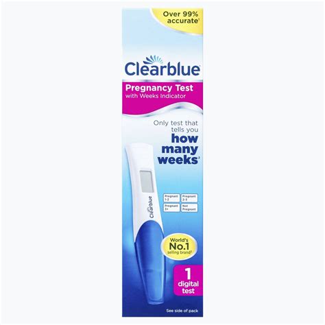 CLEARBLUE DIGITAL PREG TEST 1 PREGNANCY TEST, WEEKS INDICATOR, DIGI 1PK ...
