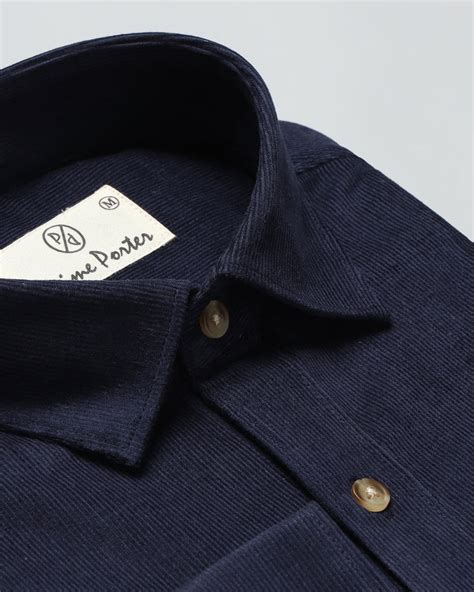 Navy Blue Corduroy Shirt – Prime Porter