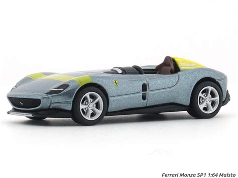 Ferrari Monza SP1 silver 1:64 Maisto licensed diecast scale model car ...