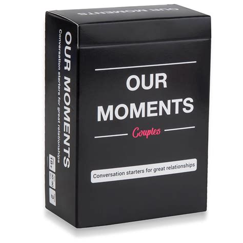 Buy Our Moments Couples: 100 Thought Provoking Conversation Starters ...