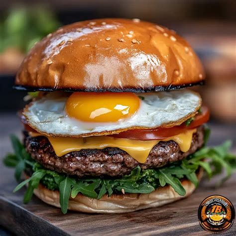 Irresistible Classic American Burger with Fried Egg Recipe