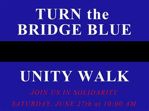 Turn the Bridge Blue, Unity Walk, Laishley Park Marina, Punta Gorda, 27 ...