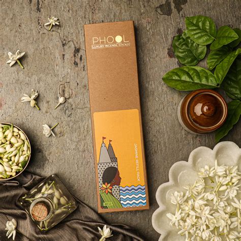 Phool Natural Incense Sticks Refill pack - Jasmine – PHOOL