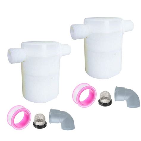 Buy Water Tank Float Valve 1/2" Water Float Valve Side-Entry Built-in ...