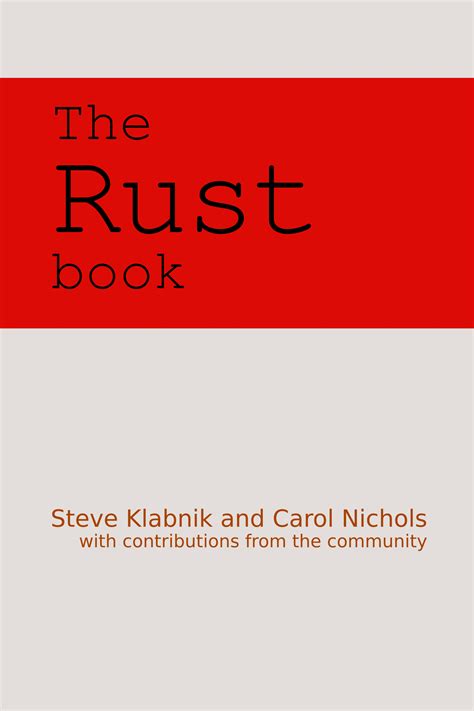 Image result for Rust Book