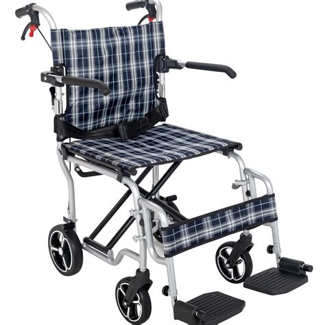 Wheelchair Transport Chair 19" Ultralight, Medical Ultralight Transport ...