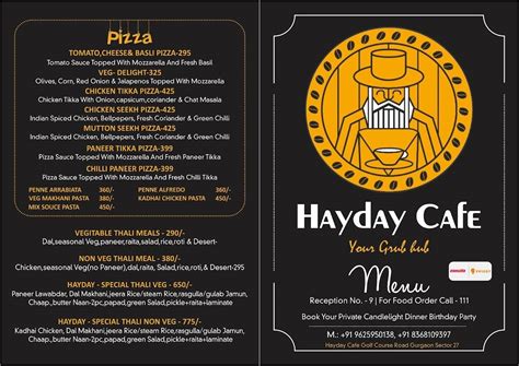 Menu at HayDay Cafe, Gurugram, Plot