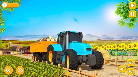 Farming Tractor Driving Simulator Harvester Game - Real Tractor Driving ...