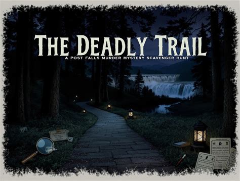 The Deadly Trail - Murder Mystery Scavenger Hunt, Crime Scene ...