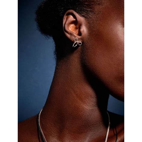 Buy Accessorize London Women Sterling Silver Plated Mini Bow Stud ...