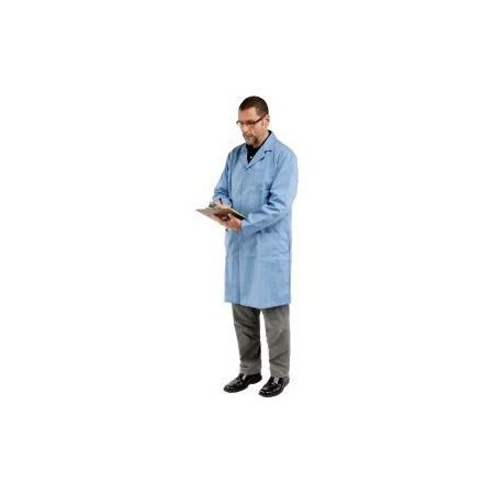 SUPERIOR SURGICAL MFG CO Unisex Microstatic ESD Lab Coat - Blue, L (473 ...