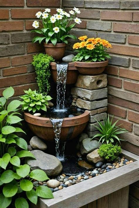 Pin by Amy Wyant on Water garden | Diy garden fountains, Small garden ...