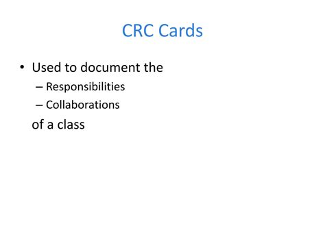 CRC Cards Example 的图像结果