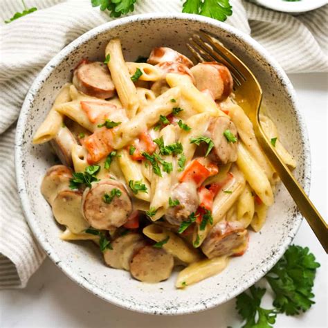 Cajun Sausage Alfredo Pasta - Joyous Apron