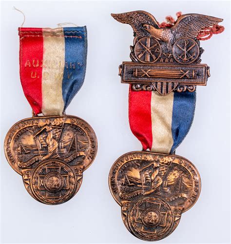 Montana Spanish American War Veteran Copper Medal Pair, 1928 [158558]