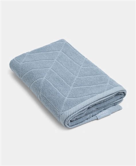Buy Cotton Terry Ultrasoft and Durable Patterned Bath Towel - Dusty ...