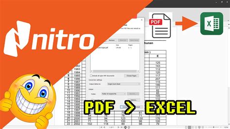 Tutorial Convert Pdf To Excel dengan Nitro PDF - YouTube