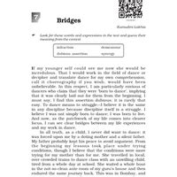 NCERT Textbook: Essays: Bridges - Class 11 English Woven Words ...