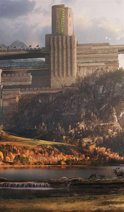 Download wallpaper deer, ancient temple, Dylan Pierpont, Ancient Walled ...