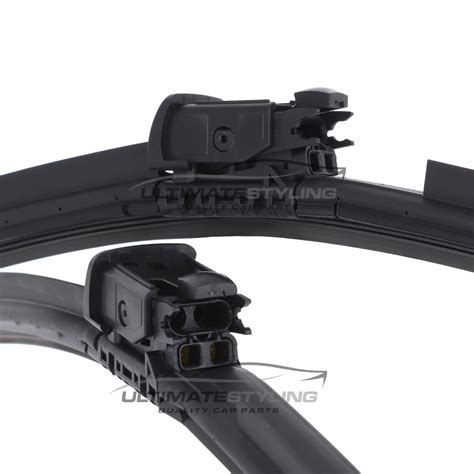Mercedes Benz E Class Wiper Blades - Flat Spray Blade - Heated - 60 & 53 cm - 24 & 21 inch