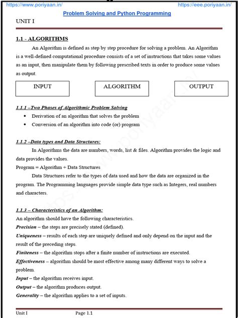 Image result for Problem Solving and Python Programming Notes