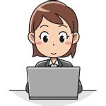 Icon of a Lady Using Computer 的图像结果
