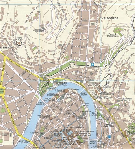 Verona Italy City Centre Map Verona Travel Guide, Veneto | Tuscany Now