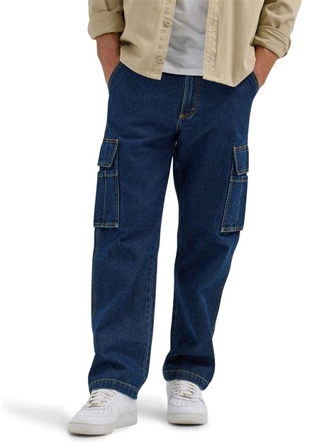 Wrangler® Men's Straight Leg Denim Cargo Pants - Walmart.com