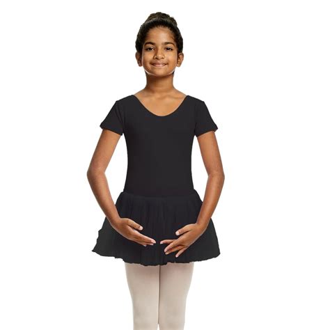 Short Sleeve Leotard Tutu Dress - IKAANYA